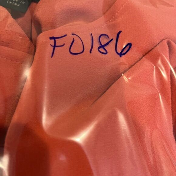 All Saints Silk Sonny Dress in Salmon and Cream Short Sleeve Belt Size 2 - Picture 10 of 10